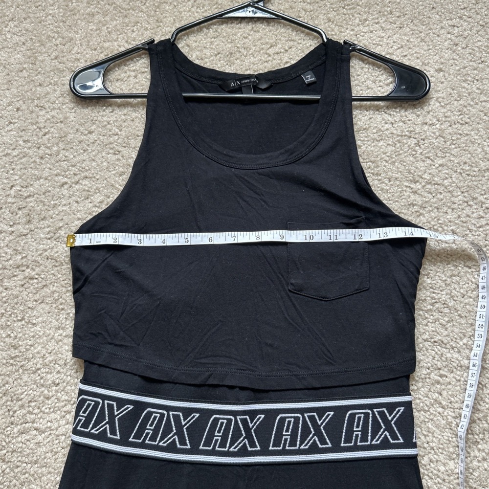 🖤 Armani Exchange Black Midi Dress – Fit & Flare Tank Style (Size S) 🖤 - Picture 8 of 10